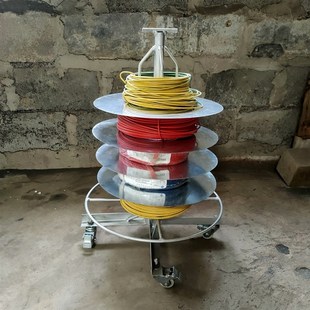 电工放线架移动放线器放铁丝放绳架子放线神器线缆工具可放0-16平