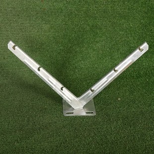 刀片刺绳支架V型支架铁丝网防盗刺网滚笼安装热镀锌304不锈钢支架