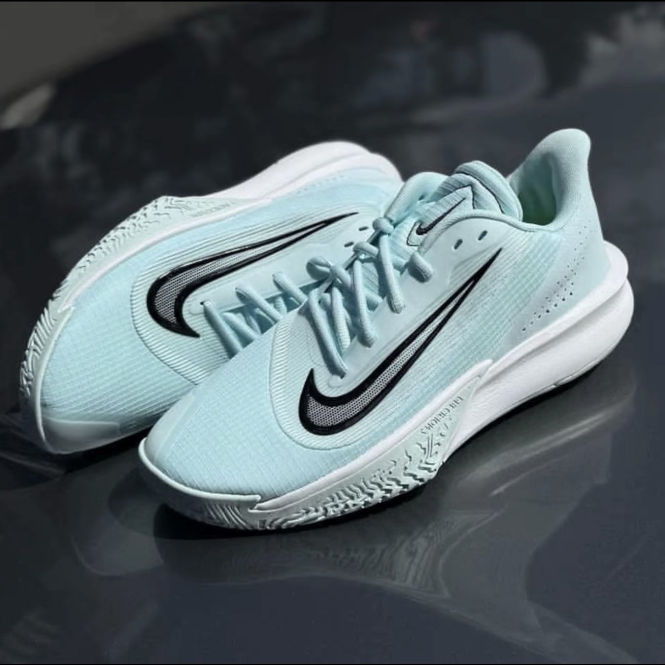 Nike Precision 7 舒适百搭 防滑耐磨 低帮 篮球鞋 男款 青色