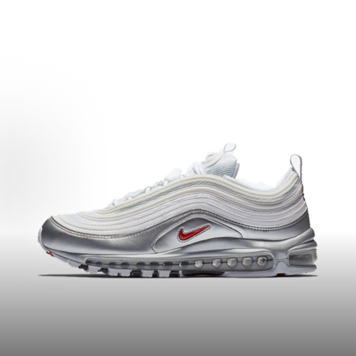 Nike耐克AirMax97QS低帮训练跑步鞋男女同款白色AT5458-100[wf]