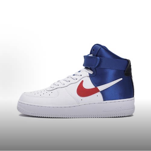 Nike耐克 Air Force 1 NBA  高帮板鞋男女同款白蓝BQ4591-102[wf]
