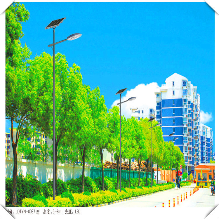 工厂批发城市主干道太阳能led路灯 太阳能路灯特色灯杆灯臂路灯
