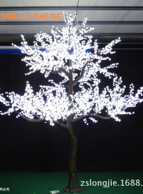 5940灯高：4米 白色仿真树，桃花LED树灯 LED桃树灯 树灯