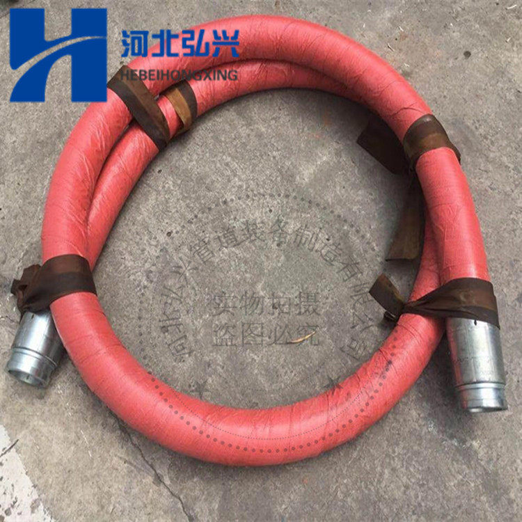 铁建湿喷台车钢丝耐磨软管 DN80*6.1米加强软管 软管连接管