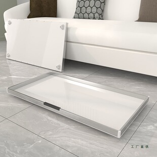 沙发座椅底部改造抽屉托板万向轮托盘带滑轮收纳盘工具玩具储物盒