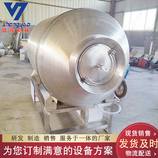 全自动鲅鱼腌制滚揉机 800L鸡肉腌渍入味滚揉机 呼吸式真空滚揉机