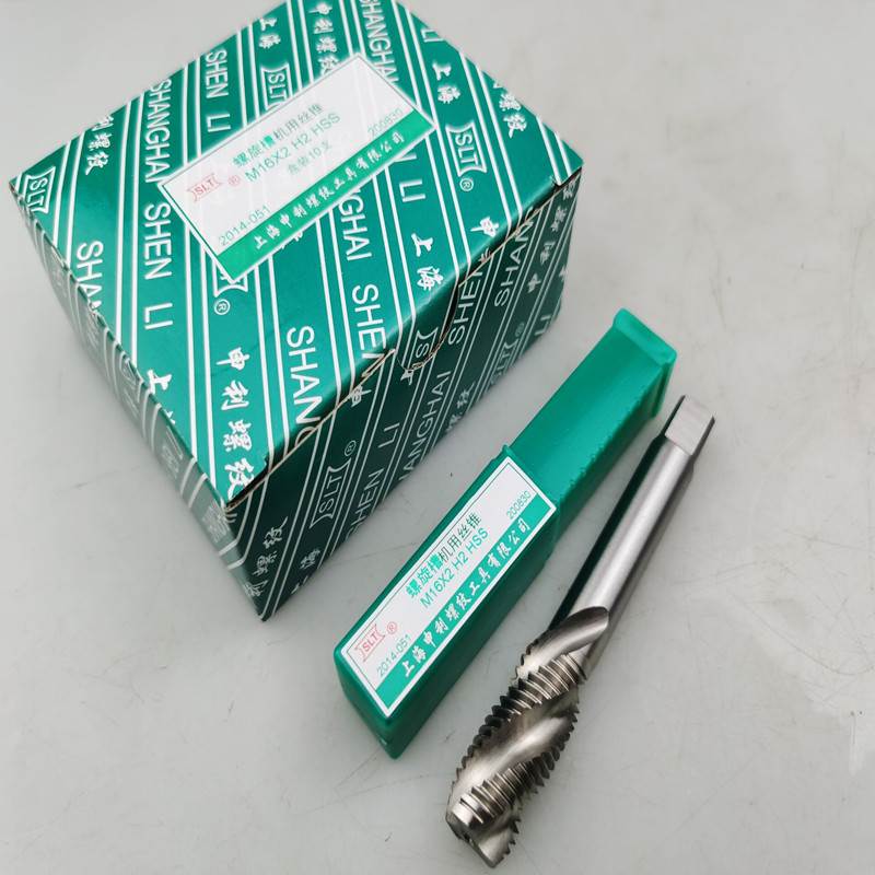 上海申利SLT原装正品 螺旋丝锥 高速钢机用丝攻螺旋槽M3-M16H2HSS