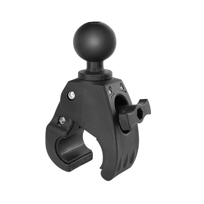 工业车载设备免钻孔支架1.5英寸快拆夹圆管固定大嘴夹底座