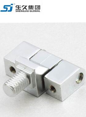 生久柜锁CL206-2镀亮光铬 镀铬 黑色铰链 锌合金合页配电箱柜铰链