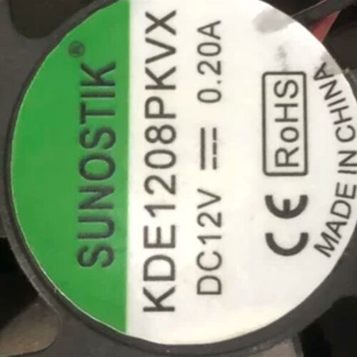 原装SUNON/建准 KDE1208PKV1 12V 0.20A 8CM 8025 机箱散热风扇
