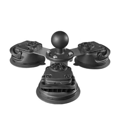 祈鑫玻璃真空球头吸盘底座车载导航支架1.5英寸球头三吸盘底座