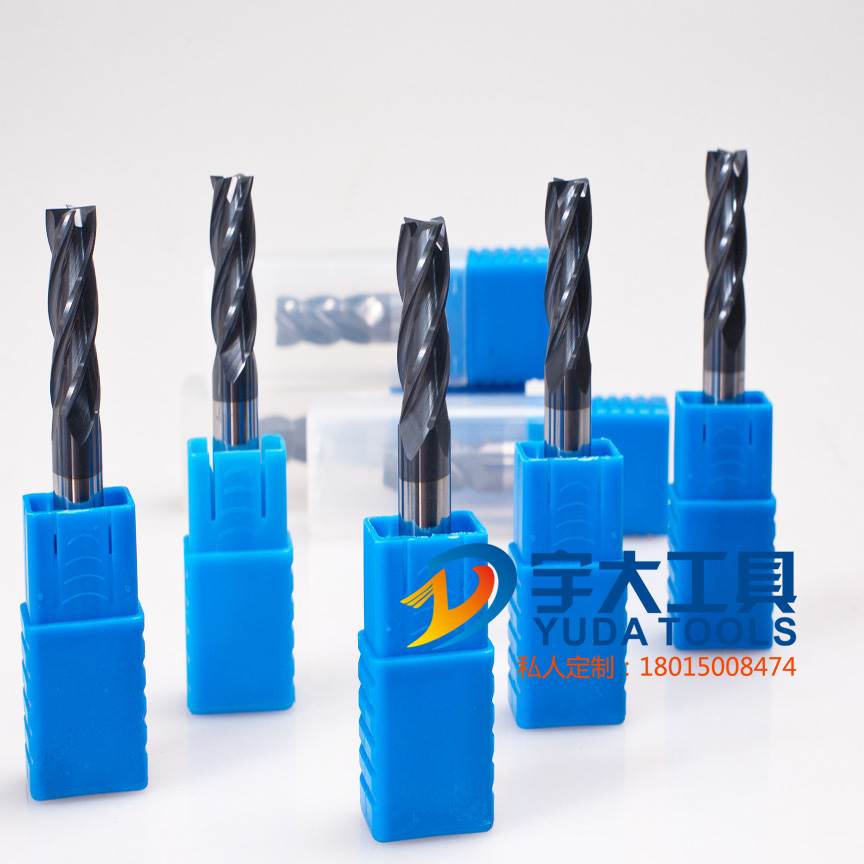 45°合金立铣刀/加长钨钢平头铣刀/涂层平底铣刀/D1-20mm/4F