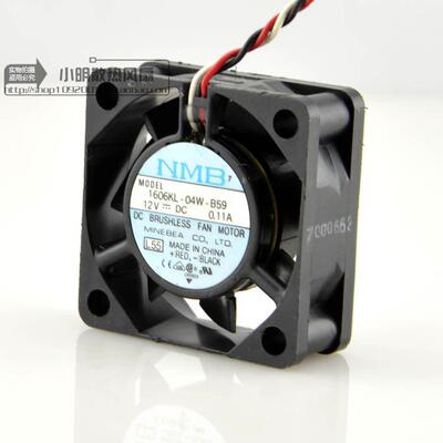 原装NMB美培亚4015 双滚珠散热风扇12V 0.11A 1606KL-04W-B59三线
