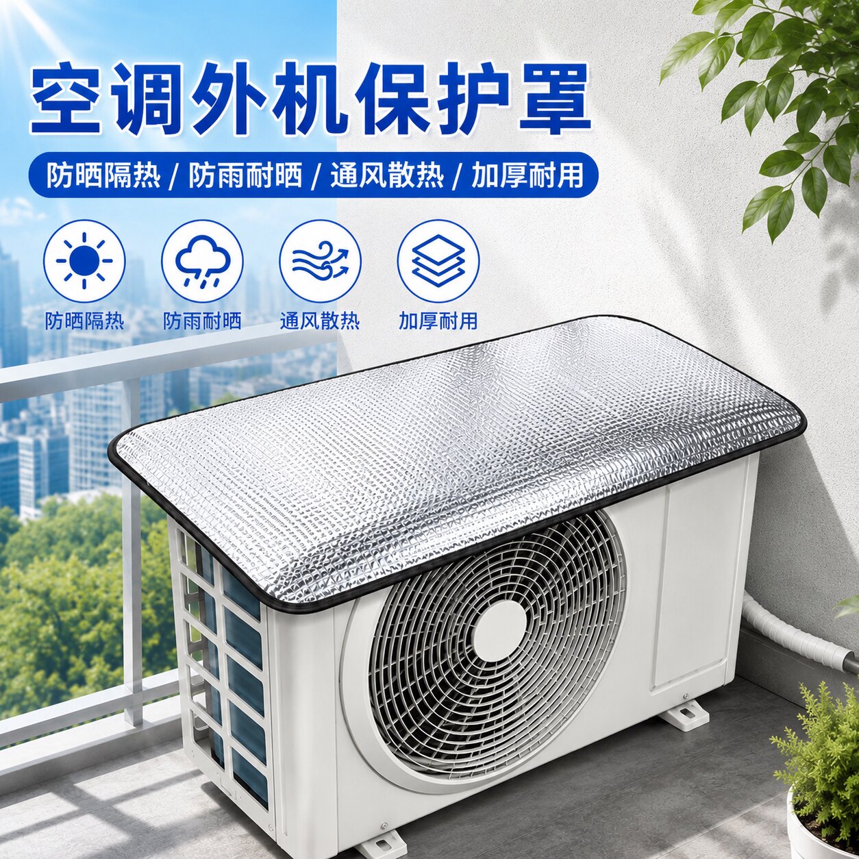 空调外机通用防雨防晒防尘罩