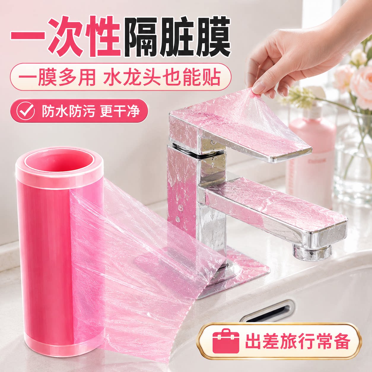 牙科蓝膜隔离保护膜一次性小卷家用齿科口腔防护膜酒店马桶隔脏膜