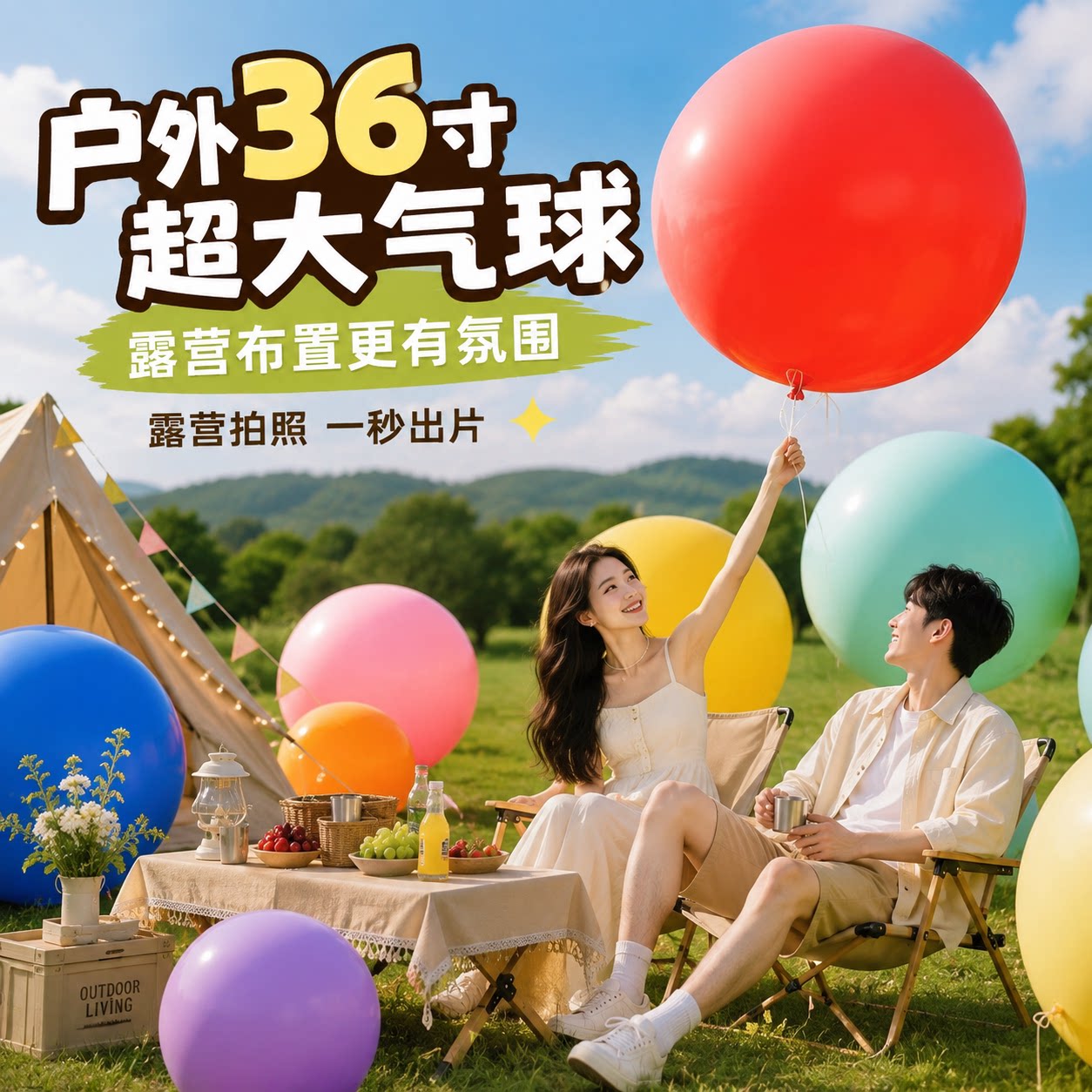超大号36寸加厚气球户外