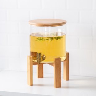耐高温大容量带龙头冷水壶饮果汁玻璃冰箱家用饮水桶餐厅凉水罐夏