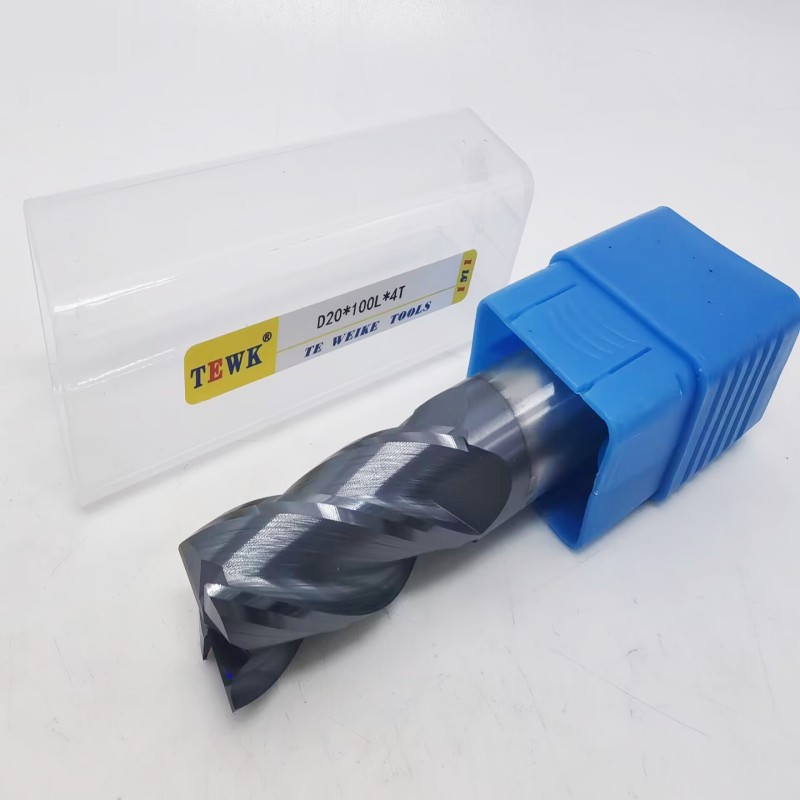 TEWK 黑色涂层钨钢立铣刀 整体硬质合金4刃铣刀1-20mm