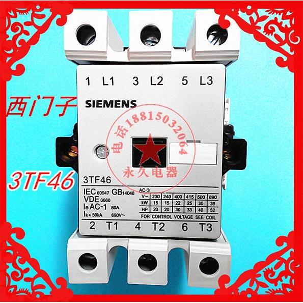 3TF46 22-0X交流接触器 2开2闭24V110V220V380V 银触点 质保1年
