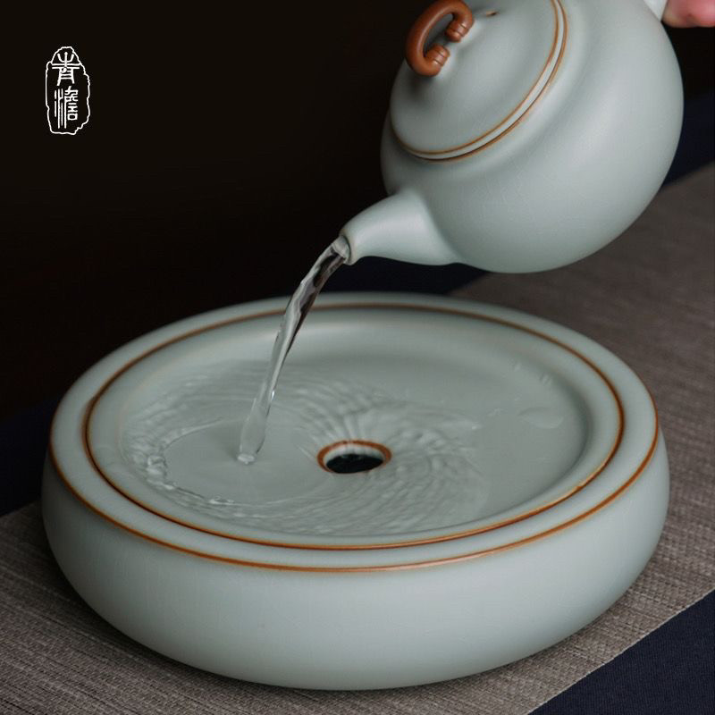 汝窑茶盘干泡台茶台茶具茶托盘茶具茶盘茶具茶盘茶具茶盘茶具茶盘