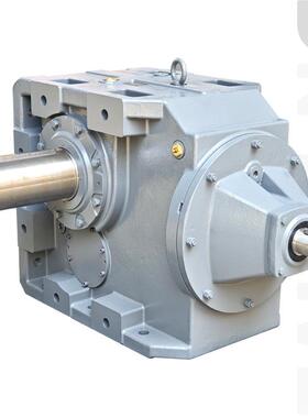 167轴输入AD轴皮带盘输入直角螺旋锥伞齿轮硬齿面斜齿轮减速机