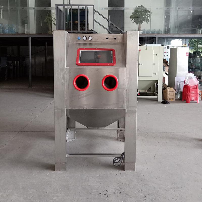 1010手动小型湿式喷砂机电子零件旧件翻新不锈钢材质液体模具