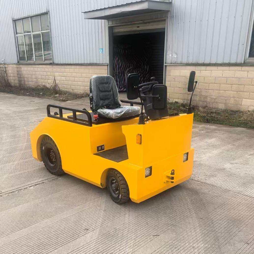 普尔夫电动牵引车头1-20吨厂区运货工厂仓库拉货车平板四轮搬运车