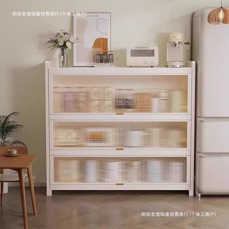靠墙一体铁皮储物柜餐边柜
