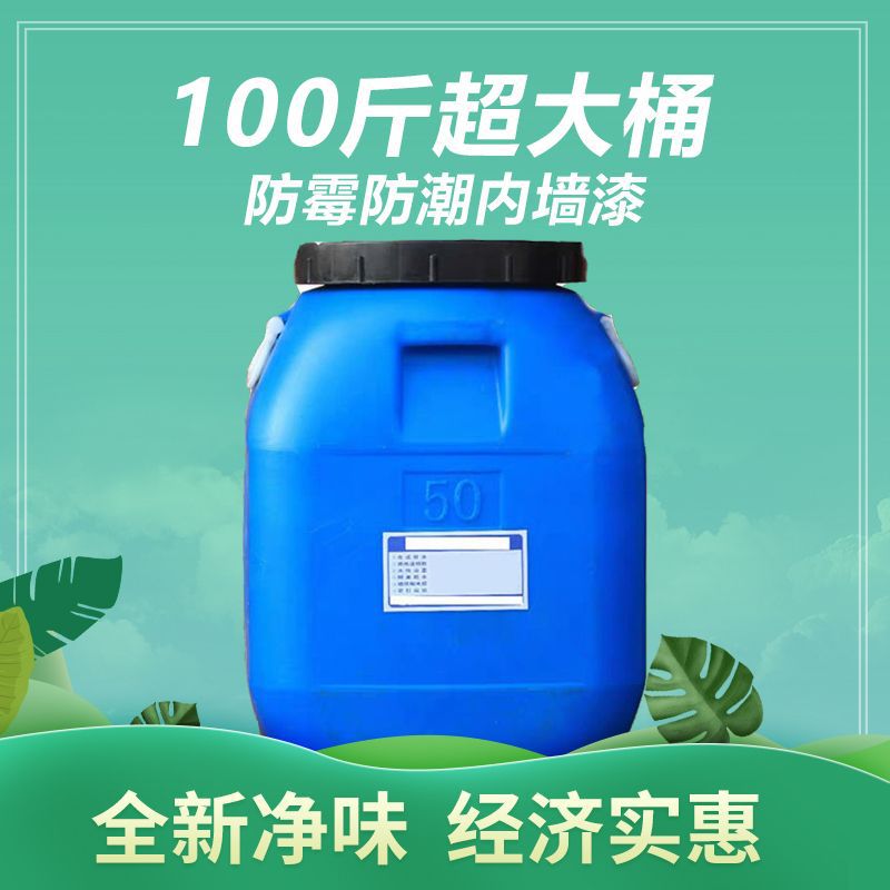 伊漫思100斤哑光白室内乳胶漆净味内墙漆防水防潮内墙漆