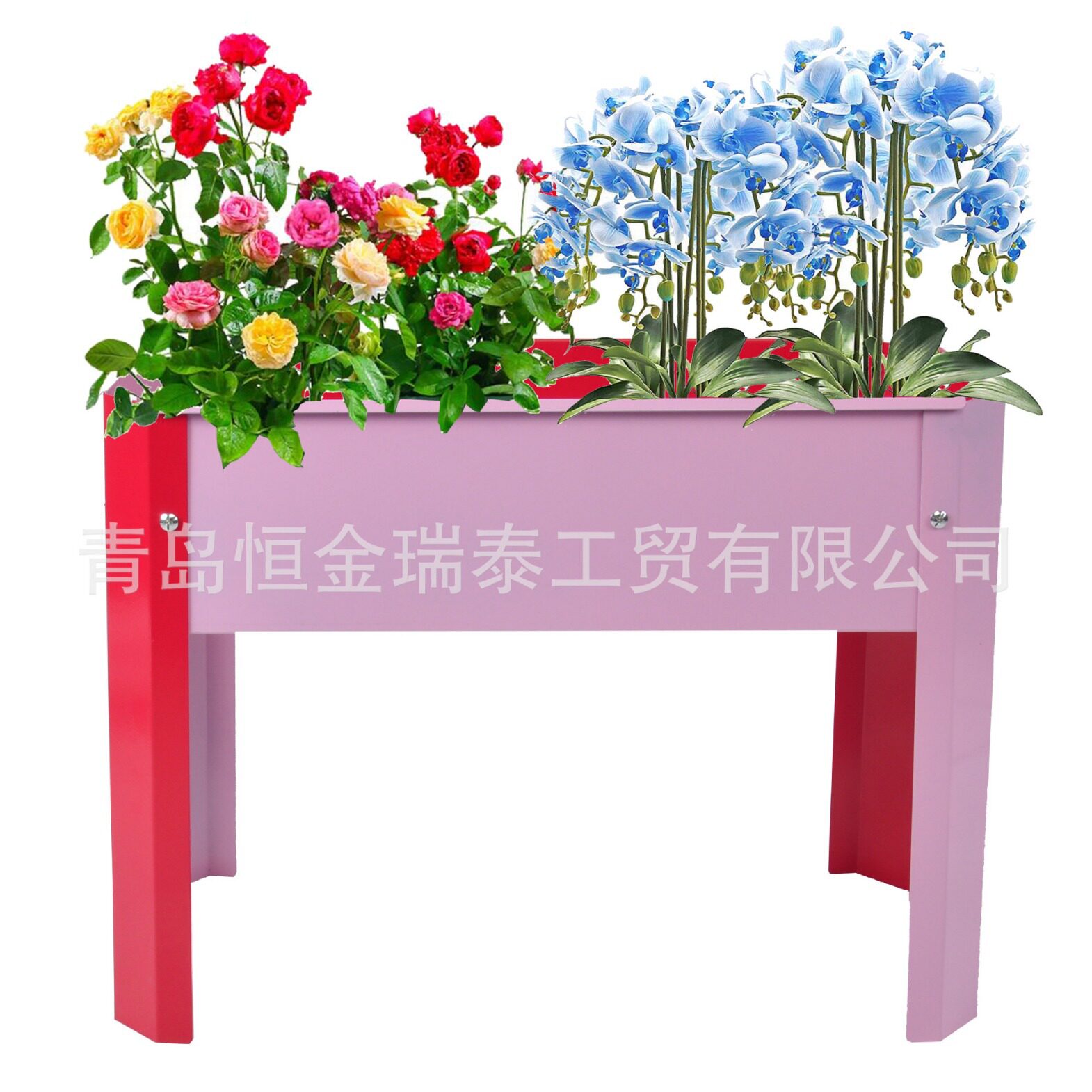 金属铁质花园工具车育苗箱可移动培植箱种植箱花园种植架