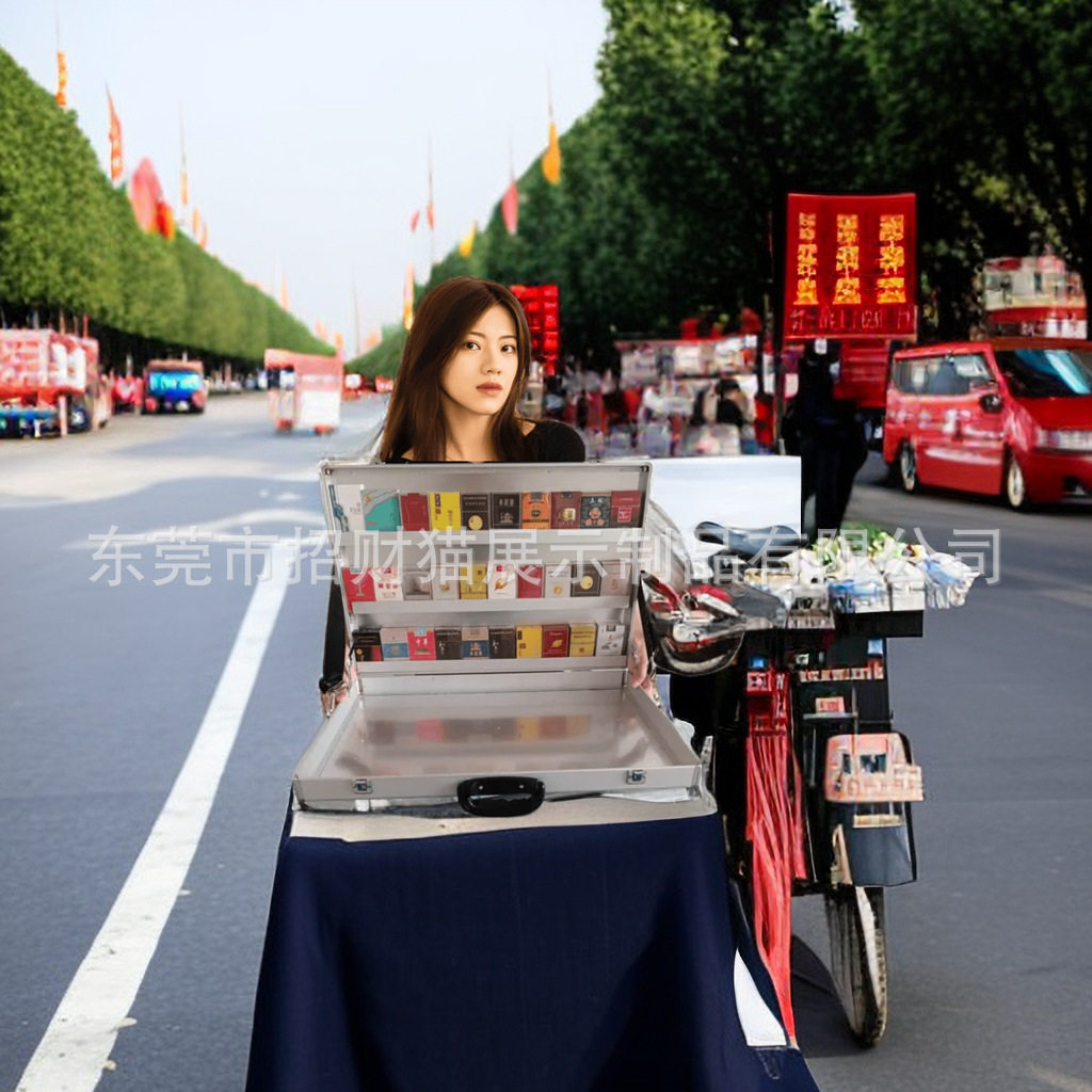 厂家直销铝合金烟箱广告烟箱地摊烟箱香烟展示