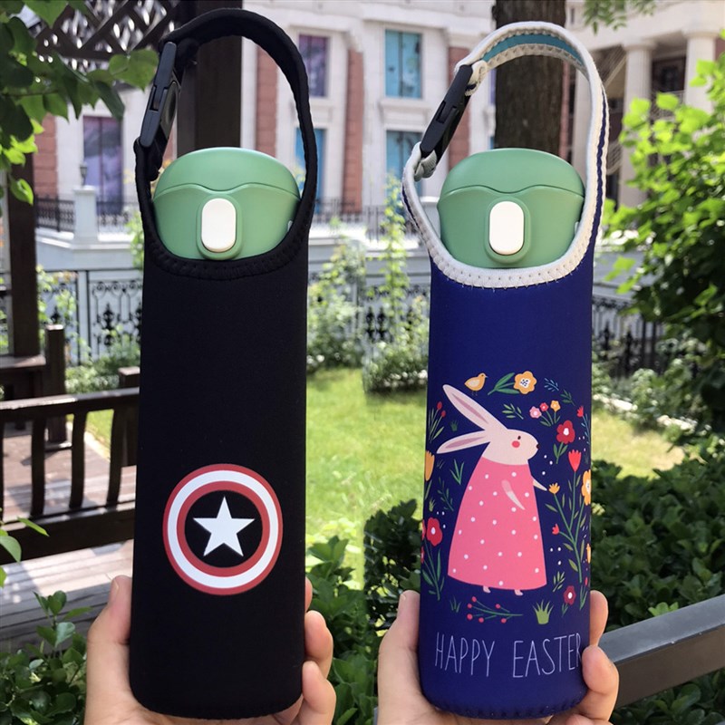 杯具熊保温杯杯套480ml500ml水壶套杯子袋儿童学生防Y摔水杯袋套