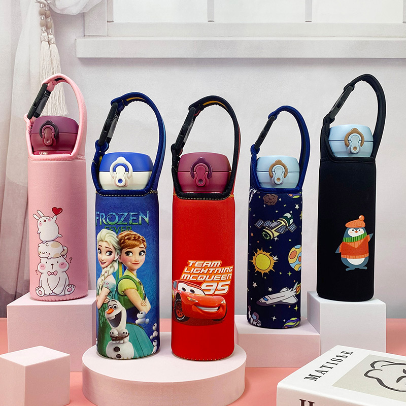 膳魔师象印虎牌保温杯套手提通用y 500ml防摔斜跨儿童水杯袋保护