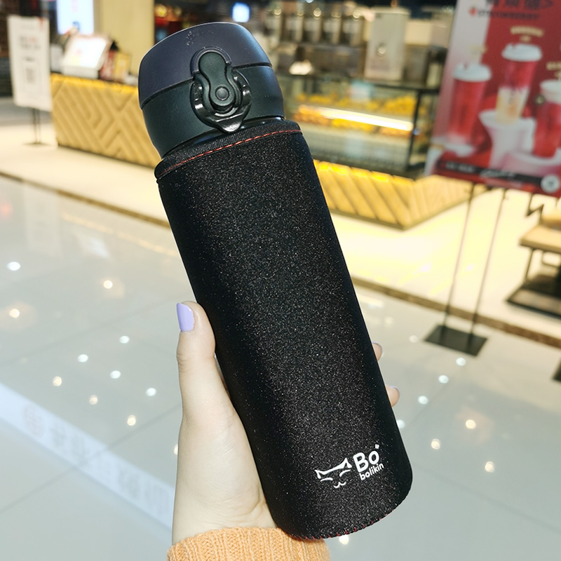 象印膳魔师保温杯套双面手提款w水杯袋子保护套隔热防摔通用500ml