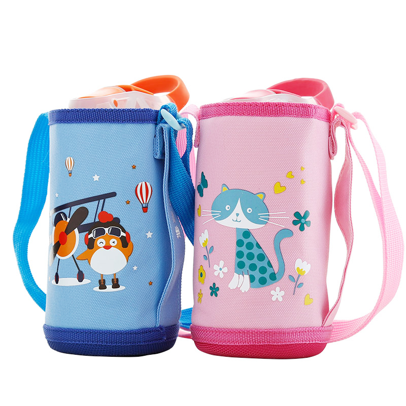 contigo可挎卡通杯套保温z杯保护套康迪克可背挎杯袋宝宝吸管杯套