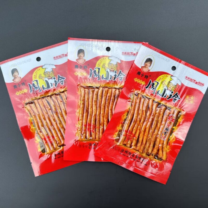 周小玲素牛筋辣条 8090童年回忆小零食 麻辣味面筋制品