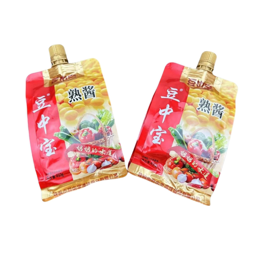 东北特产铁岭豆中宝黄豆酱450g熟酱蘸菜酱农家豆瓣大酱拌菜炖炒菜