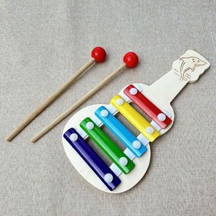 厂家批发奥尔夫乐器五音益智幼儿敲琴小木琴迷你卡通木制敲击