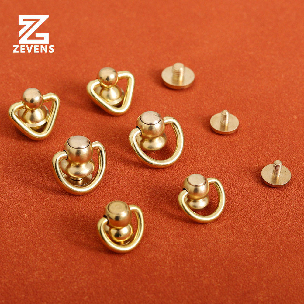 带环旋转和尚头纯黄铜材质手工DIY皮革箱包五金配件奶嘴钉旋转头,五金/工具,抹泥刀,淘宝优惠券,粉丝福利购,淘宝优惠卷