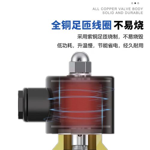 常闭电磁阀220V水阀24V气阀2W025-08 2W040-10 2NW160-15 2W200-2