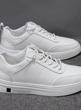 男鞋子夏季透气小白鞋夏n季2024新款薄款大码45板鞋46白色47休闲4