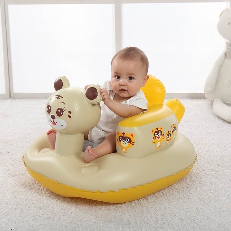 婴儿学坐a椅宝宝充气沙发儿u童训练座椅便携式学坐神器防摔餐椅浴