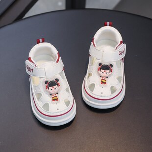 夏季学步鞋男宝宝凉鞋透气童鞋女童婴儿软底机能鞋1-3岁防滑轻便9