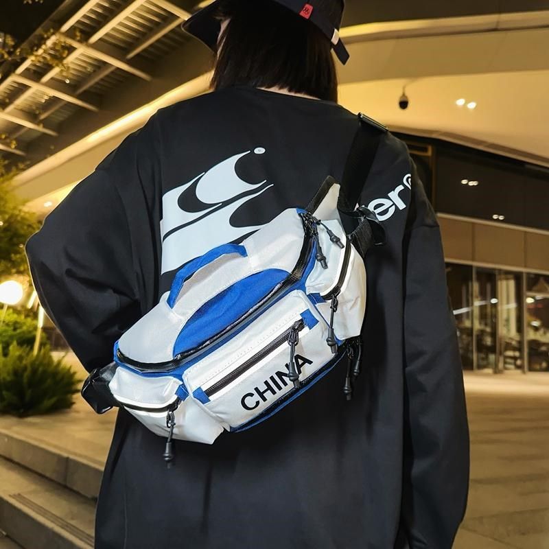 潮牌胸包男大容量运动斜挎包女休闲百搭单肩包个性骑行机车包腰包,箱包皮具/热销女包/男包,胸包,淘宝优惠券,粉丝福利购,淘宝优惠卷