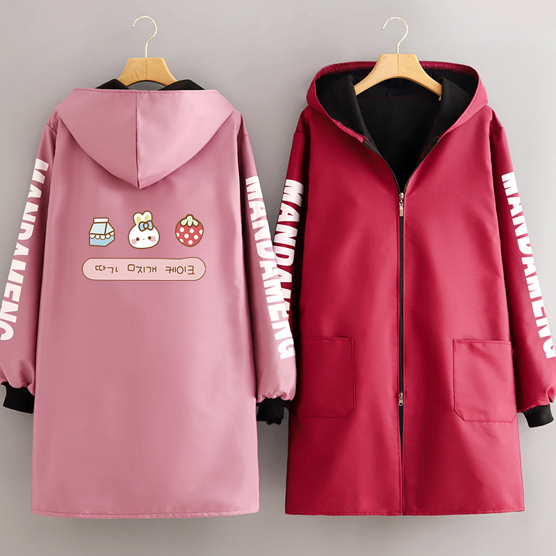 罩衣女202g4新款加绒保暖外套厨房做饭防污耐脏围裙女外穿工作服