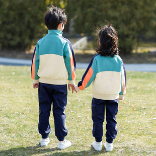 英伦学院风校服套装 JJ男女童班服四件套幼儿园 小学生春秋夏季 新款