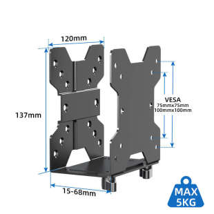 微型电脑主机挂架迷你小机箱壁挂支架 minLi主机适用可悬挂散热架