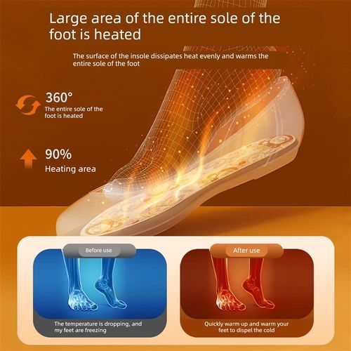 发热鞋垫女自发热免充电自加热鞋垫可行走暖足贴暖脚底热垫暖宝宝