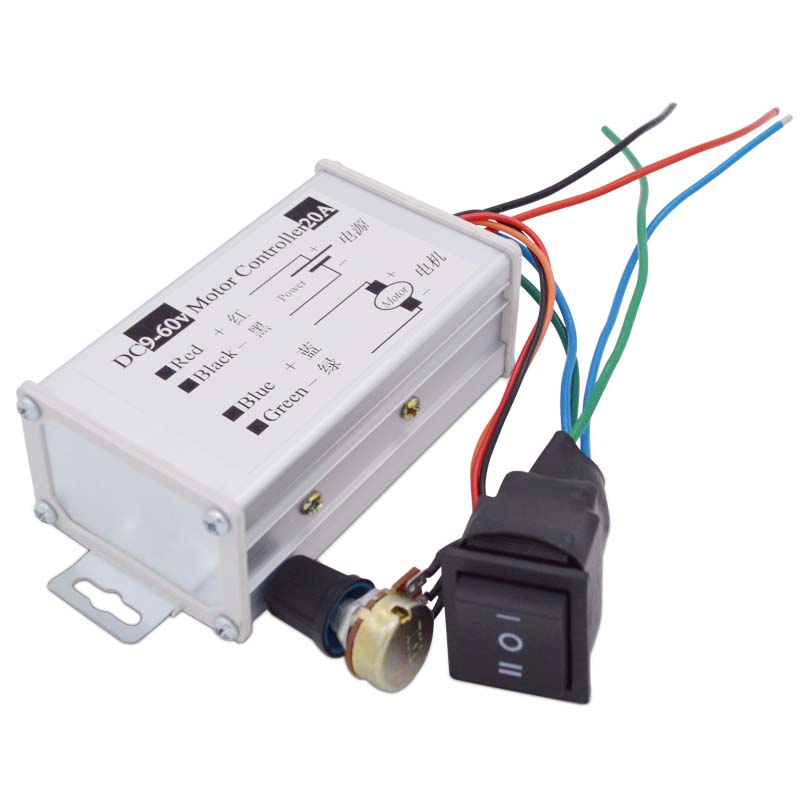 9-60V 无极直k流电机调速器 正反转开关 DC直流 PWM 脉宽驱动板