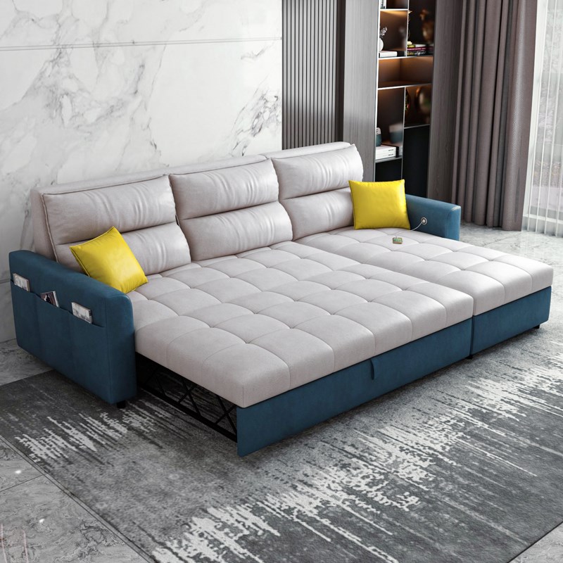 沙发床两用可折叠储物多功能客x厅小户型转角猫抓科技布艺2025新